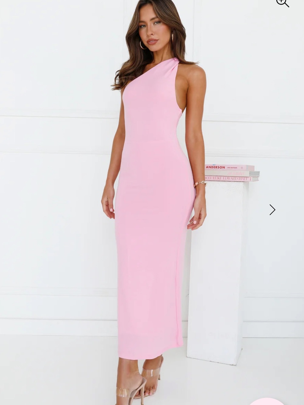 NWT Hello Molly Kiki one shoulder maxi dress knit